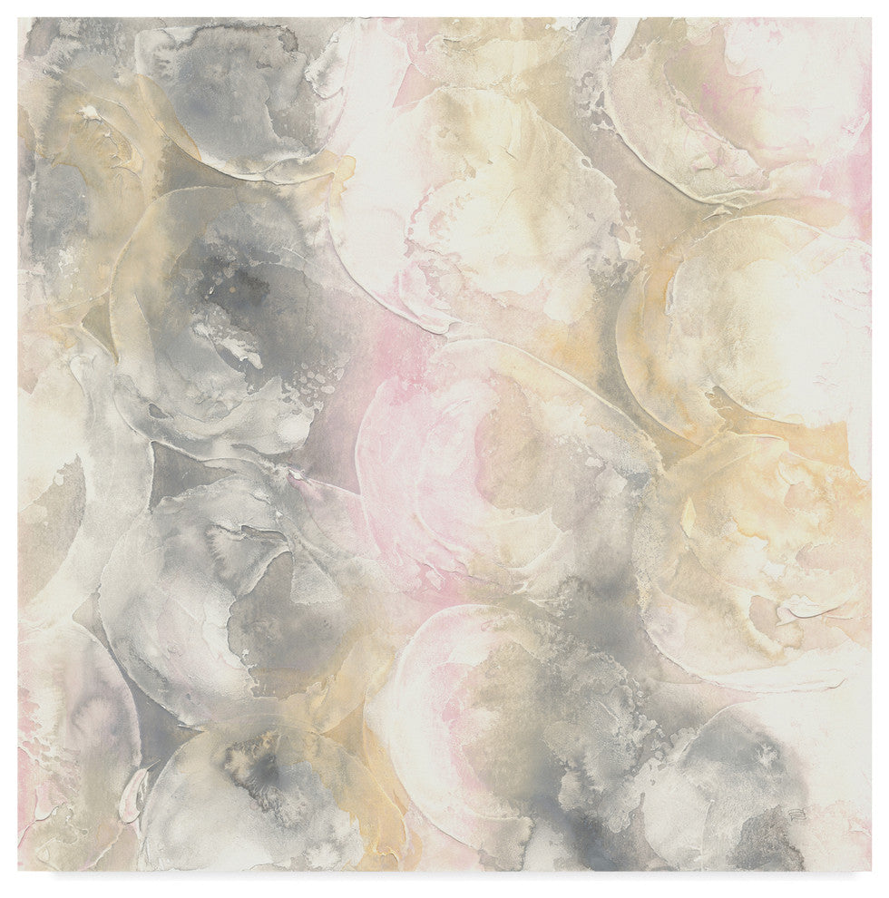 "Blush Circles II" by Chris Paschke, Canvas Art, 14"x14"