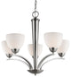North Bay 5-Light Chandelier, Satin Nickel