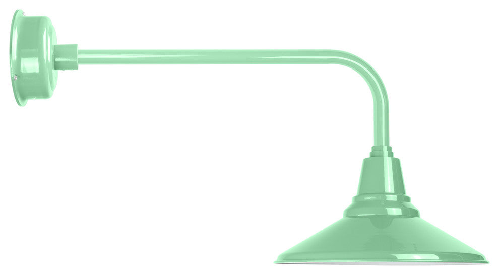 16" Calla LED Gooseneck Light With Traditional Arm, Jade