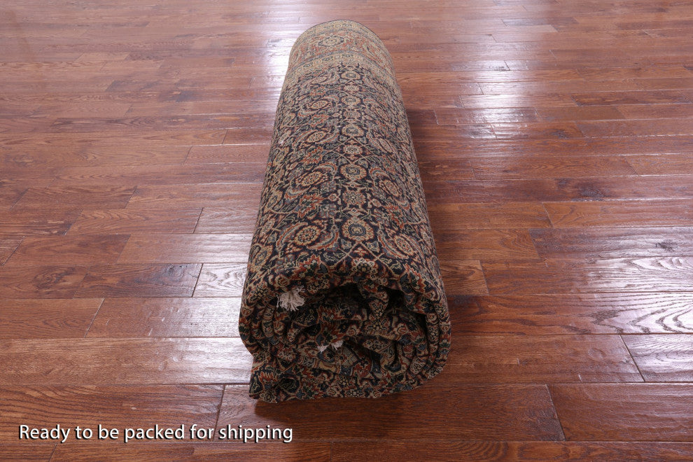 9' 1" X 16' 2" Persian Hill Herati Hand Knotted Wool Rug Q10552