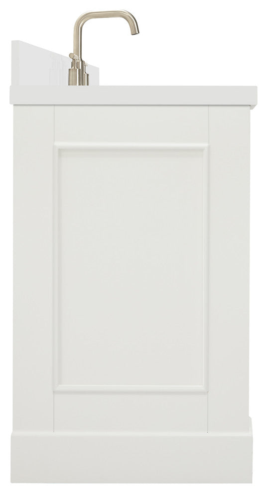 Ariel Stafford 43" Single Left Offset Oval Sink Bathroom Vanity