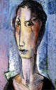 Alfred Henry Maurer Portrait of a Girl With Gray Background Wall Decal