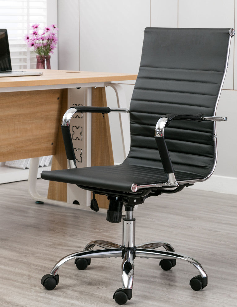 Pearce High-Back Adjustable Office Chair, Black