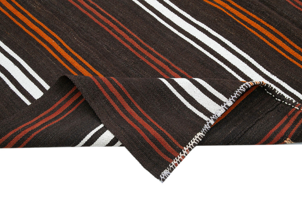 Rug N Carpet - Handmade Anatolian 7' 1'' x 8' 10'' Vintage Goat Hair Kilim Rug
