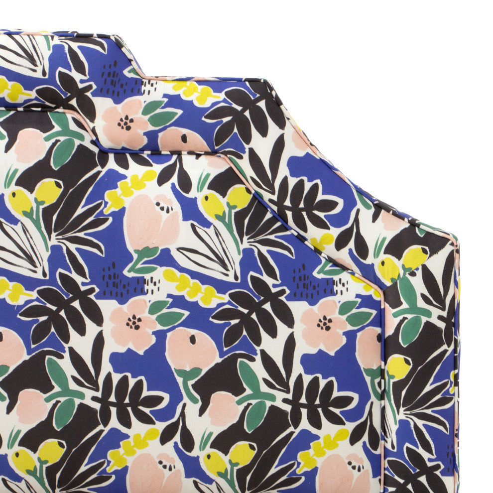 King Headboard, Parker Floral Cobalt