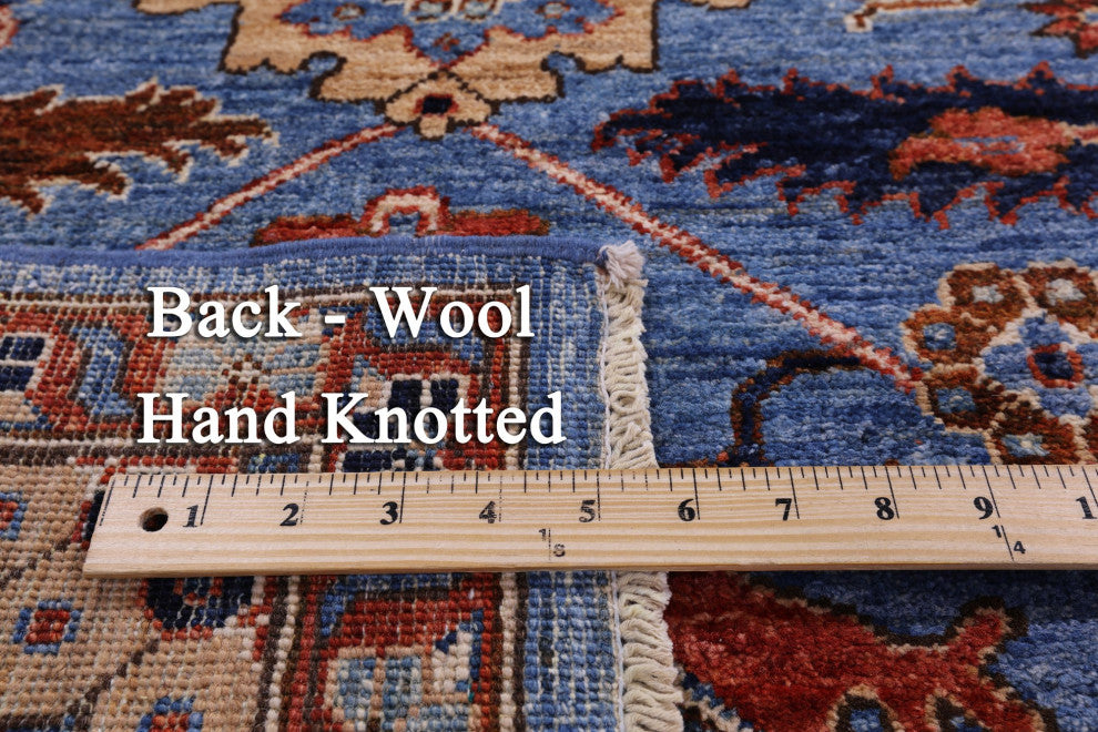 5' 10" X 9' 0" Hand Knotted Persian Fine Serapi Wool Rug - Q12868