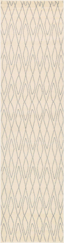 Rug Unique Loom Fez Ivory Runner 2' 7 x 10' 0