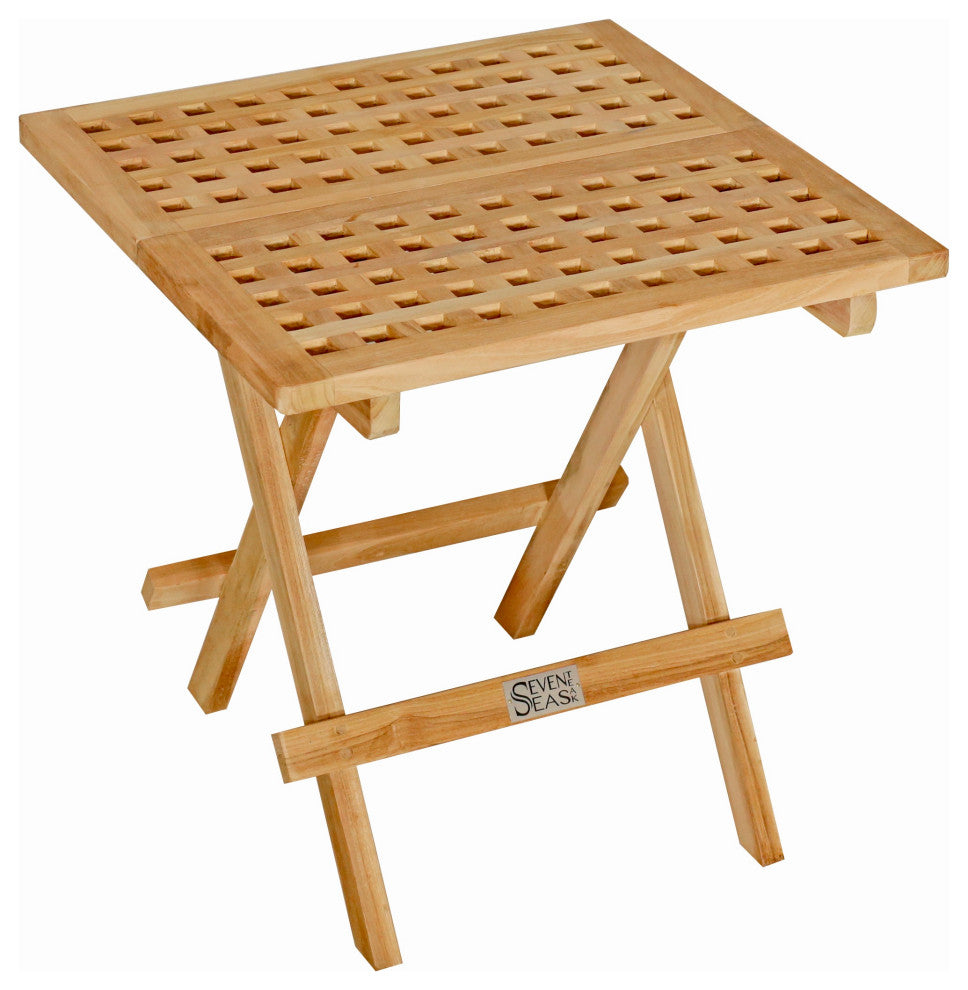 Seven Seas Teak Square Folding Picnic/Side Table
