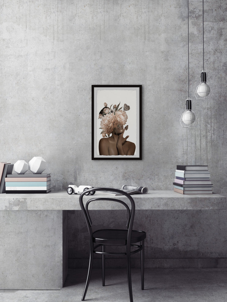 "Hidden Desire" Framed Painting Print, 24x36