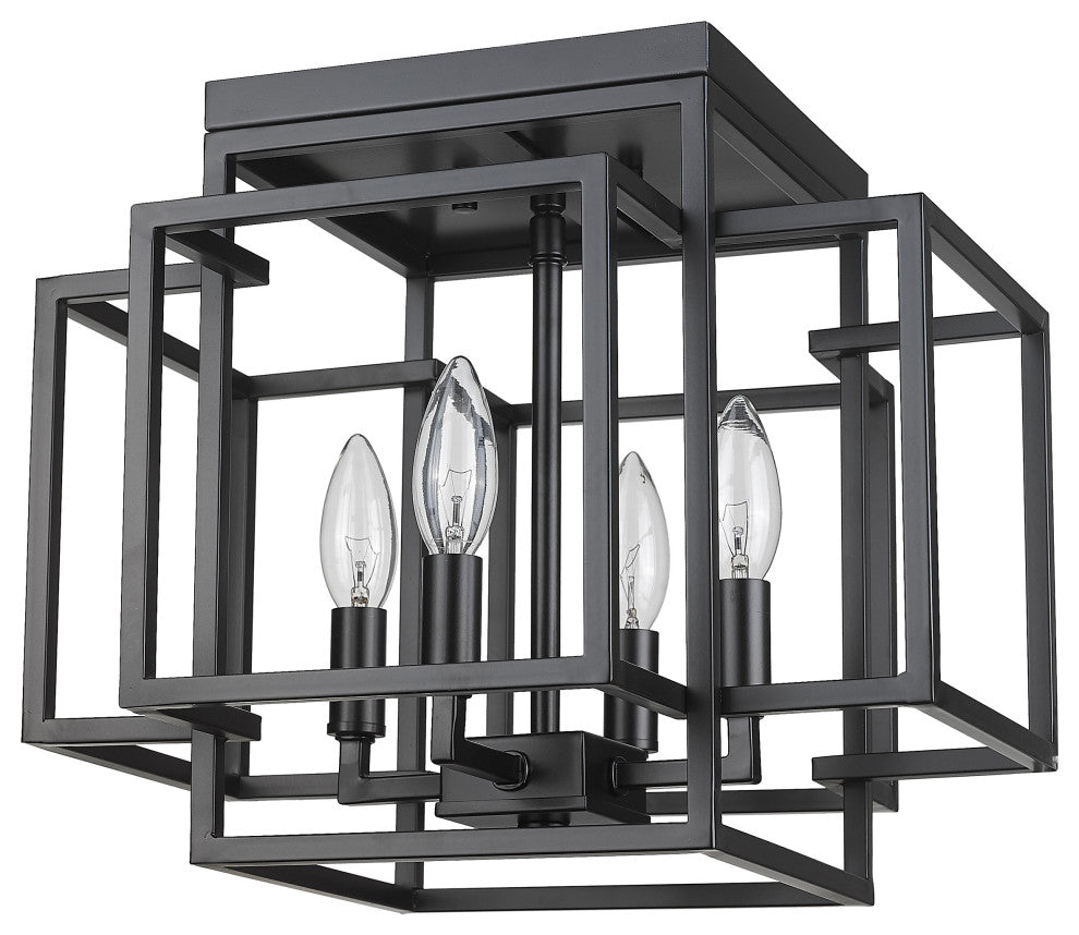 Zlite 454F-MB 4-Light Flush Mount, Other