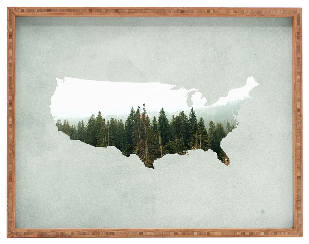 Chelsea Victoria American Landscape Rectangular Tray, 18"x14"