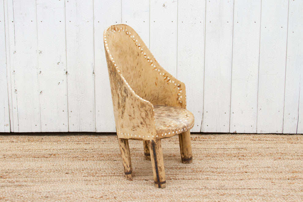 Antique Mother of Pearl Inlay Naga Chair