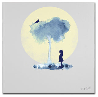 Tammy Kushnir 'A Girl And Her Bird' Canvas Art, 24" x 24"