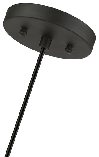 Devoe 1 Light Black With Brushed Nickel Accent Mini Pendant