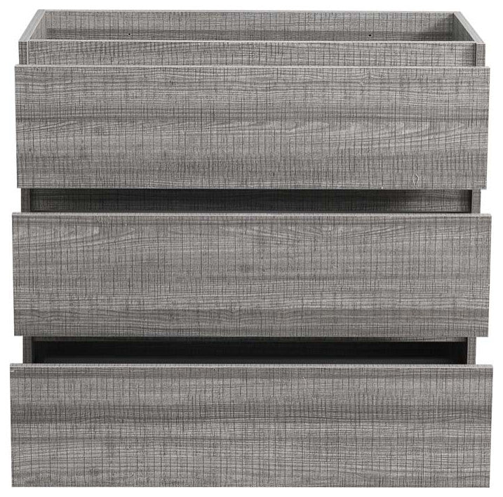 Fresca Lazzaro 36" Gloss Ash Gray Cabinet