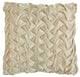 Mina Victory L0064 Throw Pillow, Beige, 22" x 22"