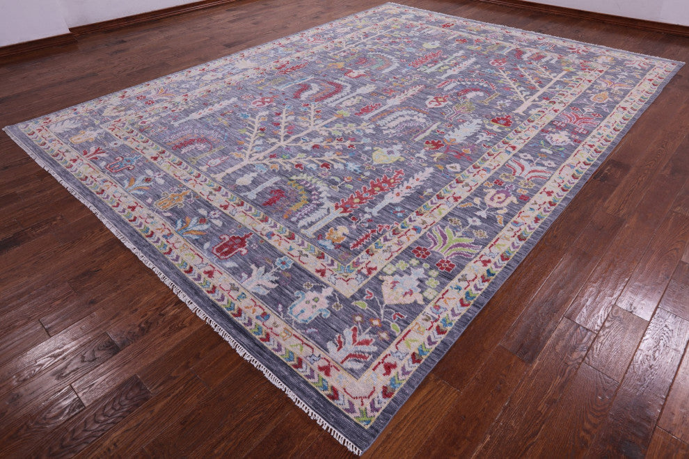 10' 3" X 13' 9" Persian Ziegler Handmade Wool Rug Q11666