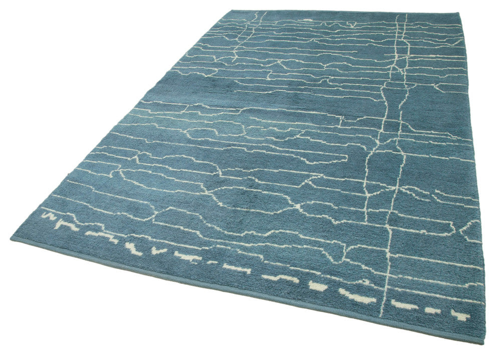 Rug N Carpet - Handmade Unique 6' 3'' x 9' 0'' Moroccan Area Rug