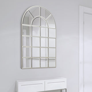 Beveled Arch Window Wall Mirror, 0.25" Beveled Edge, 44"x30" Bathroom Mirror