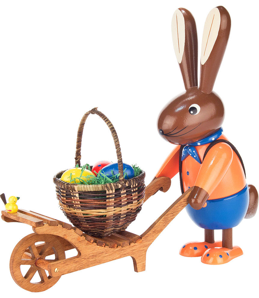 Dregeno Easter Ornament- Rabbit Wheelbarrow
