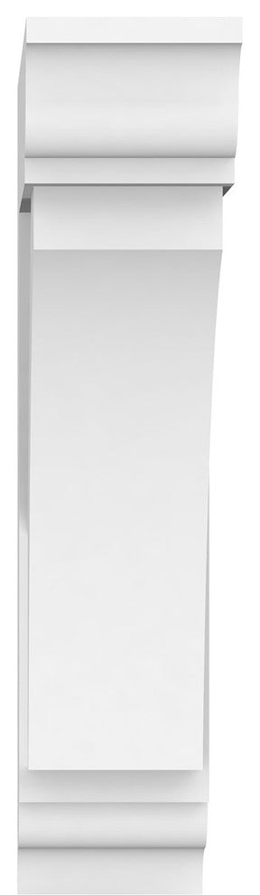 5"Wx18"Dx24"H Standard Traditional Architectural Grade PVC Bracket