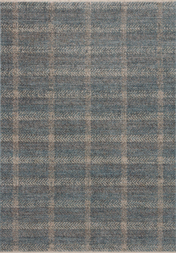 Angela Rose x Loloi Ember Blue / Beige 9'-6" x 13'-1" Area Rug