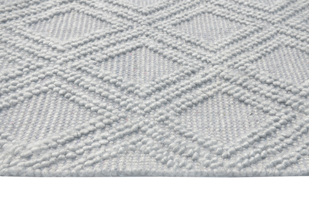 Chloe Diamond Area Rug, Grey, 8' X 11'