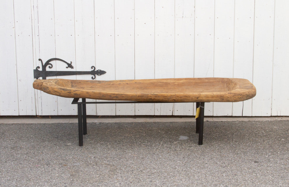 Antique Naga Wooden Trough Table