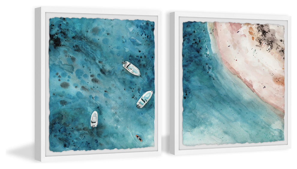 Perfect Getaway Diptych, 64"x32"