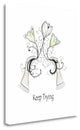 "Keep Trying" By Sarah Ogren, Giclee Print on Gallery Wrap Canvas, Ready to Hang