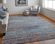 Weave & Wander Adelmo Abstract Contemporary Rug, Blue/Multi, 7'10"x10'
