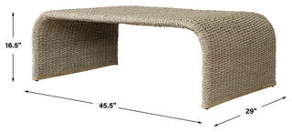 Uttermost 22877 Calabria Woven Seagrass Coffee Table
