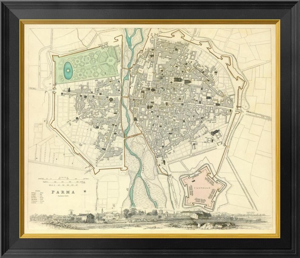"Parma, Italy, 1840"  by Society for the Diffusion of Useful Knowledge, 26x23"