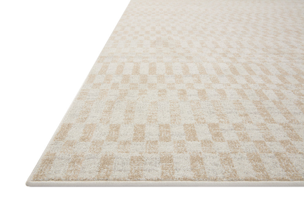 Loloi II Kamala Ivory / Natural 5'-3" x 7'-9" Area Rug