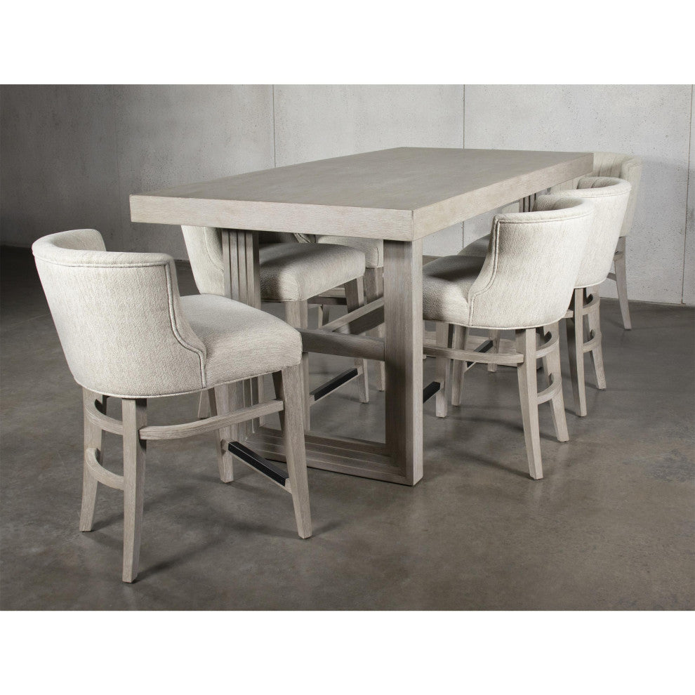 Riverside Furniture Cascade Upholstered Curved Back Counter Stool, Set of 2