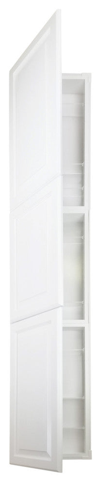 Cedarhurst Recessed White Enamel Medicine Cabinet 81h x 15.5w x 3.5d