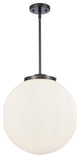 Beacon Pendant, Matte Black, Matte White, Matte White