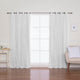 Tulle & Linen Blackout Curtains, Lt. Grey, 52"x96"