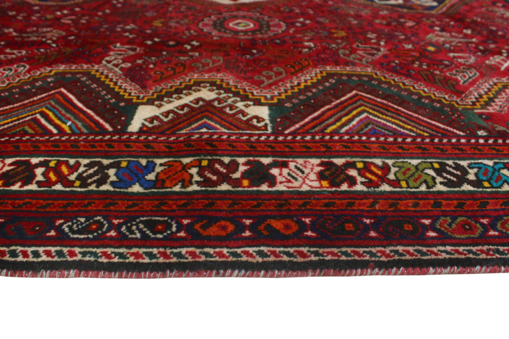 Fine Vintage Distressed Aiken Red Rug