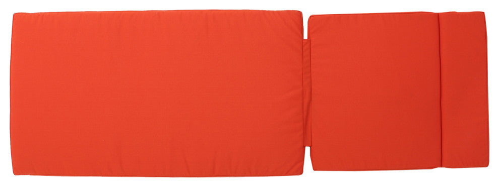 GDF Studio Soleil Outdoor Chaise Lounge Cushion, Orange