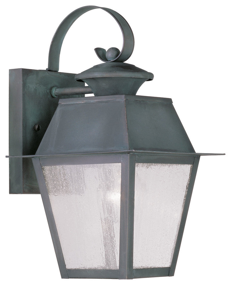 Mansfield Outdoor Wall Lantern, Charcoal