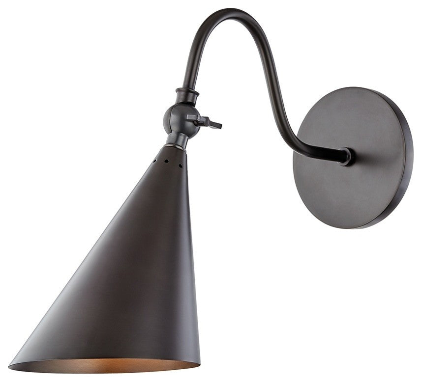 Lupe 1-Light Wall Sconce, Old Bronze
