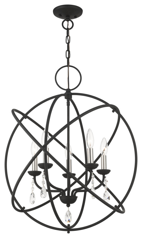 Black Shabby Chic, Dazzling, Transitional, Country Chandelier