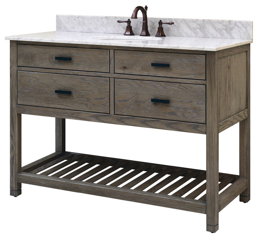Blake Vanity With Open Shelf, 48"