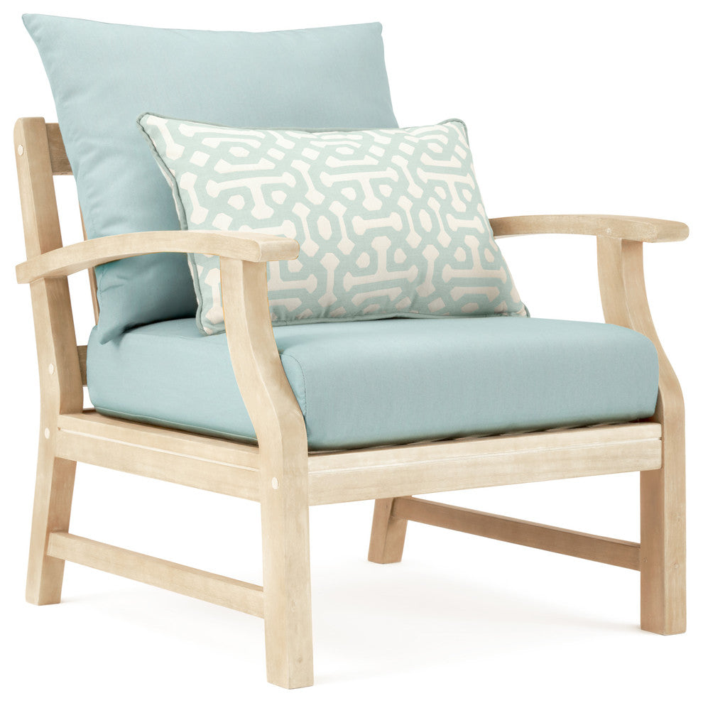 Kooper 8 Piece Sunbrella Outdoor Patio Sofa and Club Chair Set, Spa