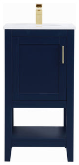 Elegant Lighting VF16018 Aubrey 18" - Blue