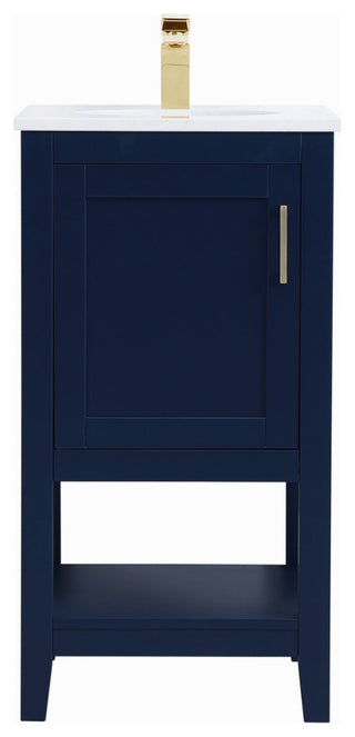 Elegant Lighting VF16018 Aubrey 18" - Blue