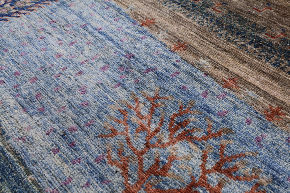 8' 2" X 10' 4" Tribal Persian Gabbeh Handmade Wool Rug Q8017