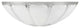 23507-01 Replacement  Clear&Sandblasted/2 Tone Torchiere Lamp Glass(42mm) Shade