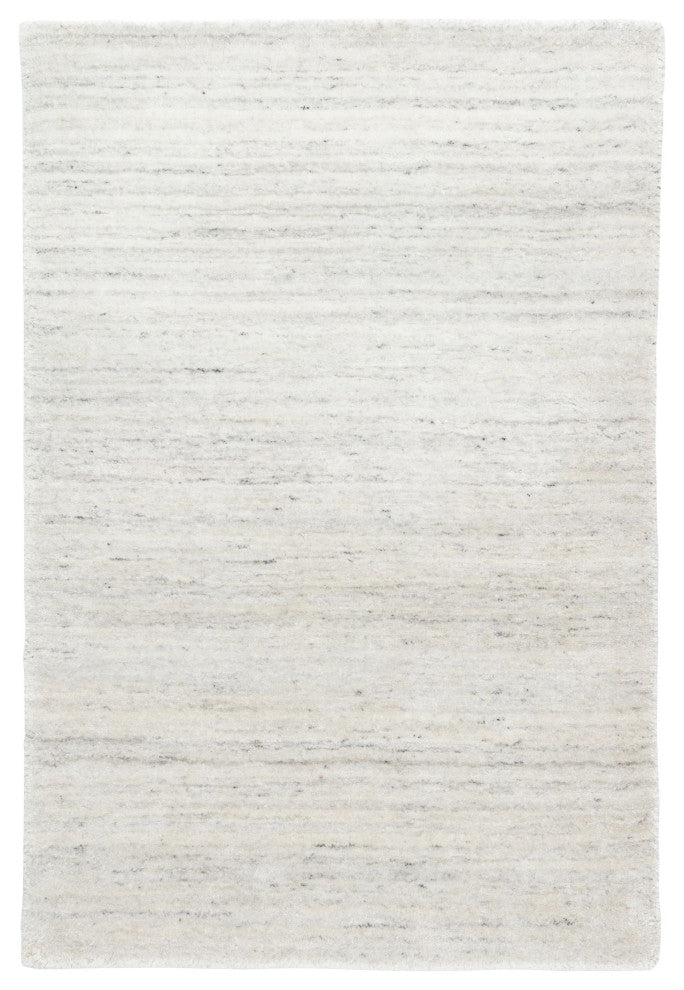 Dash & Albert Nordic White Hand Loom Knotted Performance Rug, White, 8' x 10'